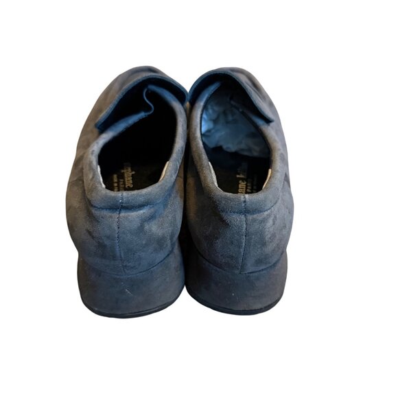 Stephane Kelian Paris Gray Suede Chunky Platform Slip On Loafer Shoes Womens 6.5 - Picture 2 of 7